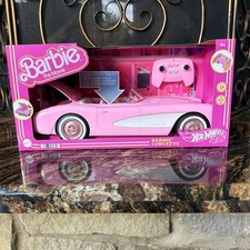 Mattel Hot Wheels Barbie the Movie RC Corvette Car Pink HPW40 