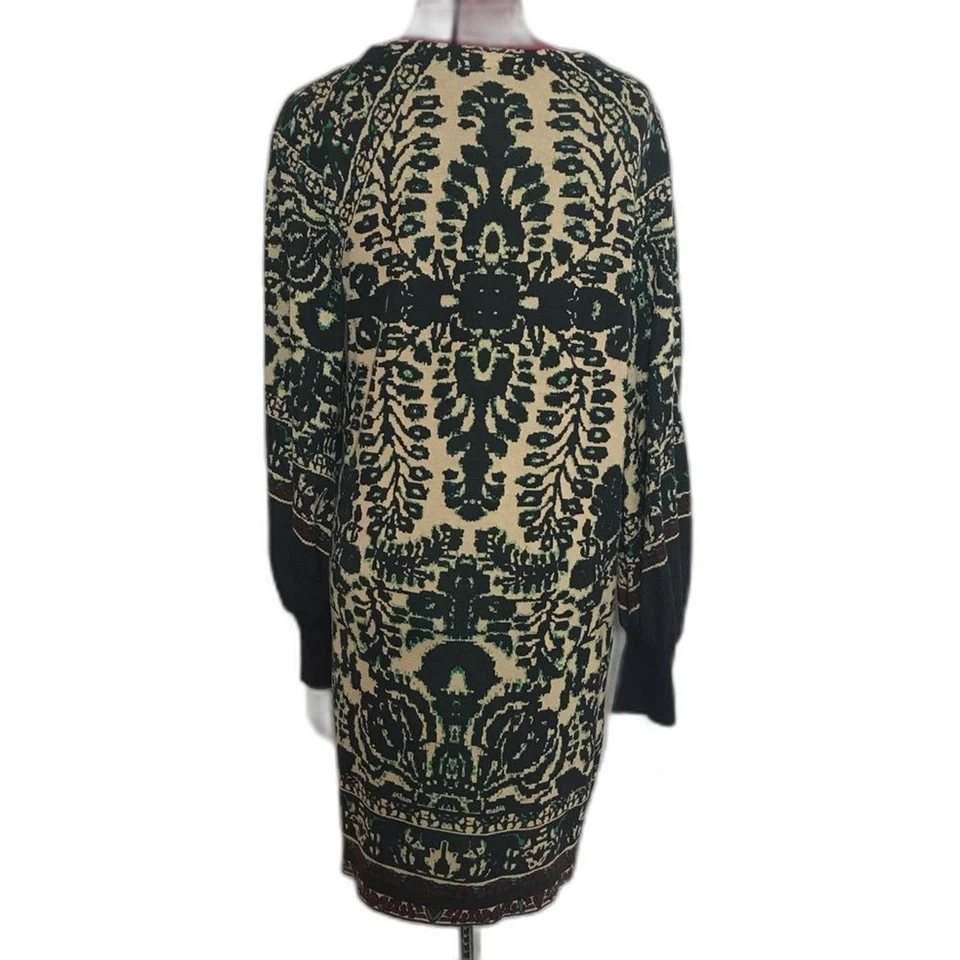 Vestido Suéter Free People Música y Letras Para Mujer Talla Mediana Mini Cuello en V Foto 4 de 4