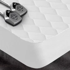 Biddeford Queen Electric Heated Quilted Mattress Pad: 10 Heat Settings,