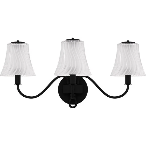 Matte Black  Bathroom Vanity Light from the McKinney Collection - Picture 2 of 5