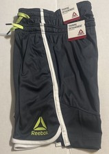 2-Reebok Boy's Athletic Groundwork Performance Shorts, Ebony Size M 8 