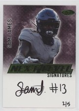 2023 SAGE High Series Next Level Signatures Green /5 Sam James #NLS-SJ Auto 0b2