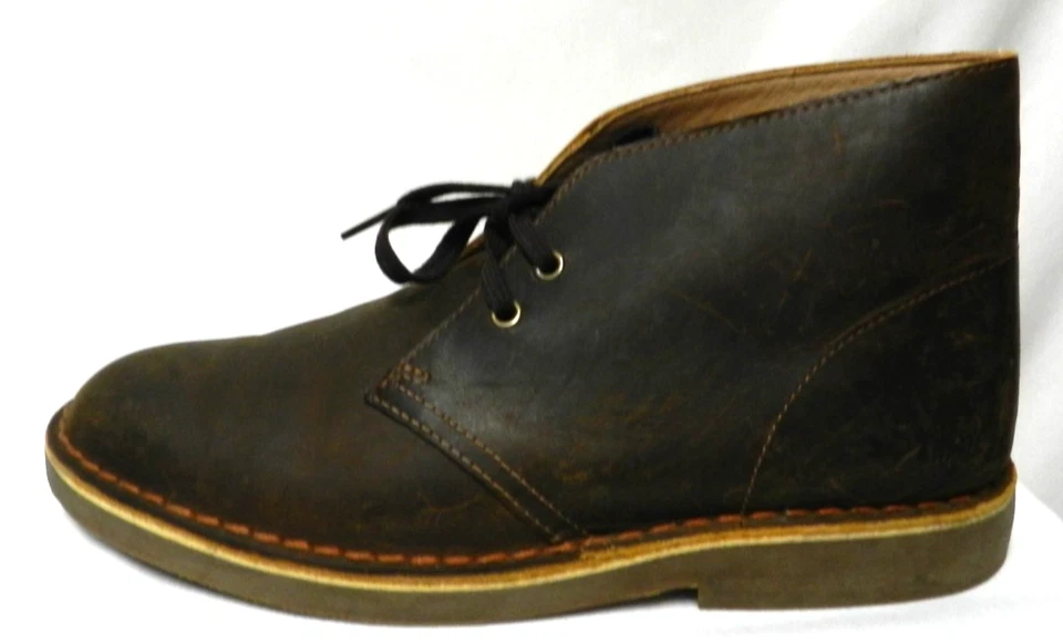 Clarks Cuero Chukka Botas Tobillo Cómodas Marrón Tobillo Cordones Mujer Talla 9.5 Foto 2 de 4
