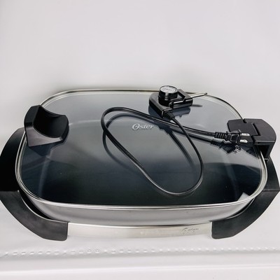Oster DiamondForce CKSTSK16H-DMNonstick Electric Skillet - Hinged Lid -