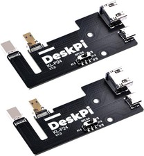 Micro HDMI auf HDMI Adapter Board für Raspberry Pi 5 4B kompatibel 10 Zoll Rack