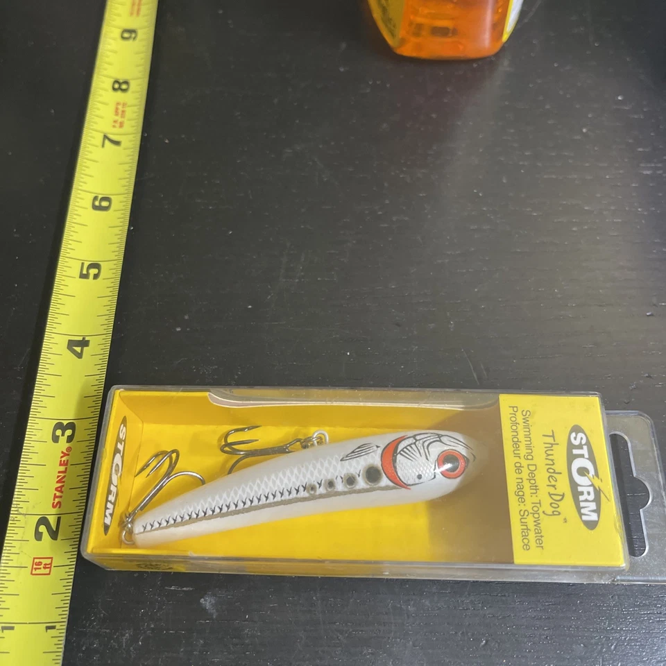 Señuelos de tormenta ThunderDog señuelo de pesca TDG09 500 Pearl Topwater 3,5" nuevo en caja Foto 3 de 4