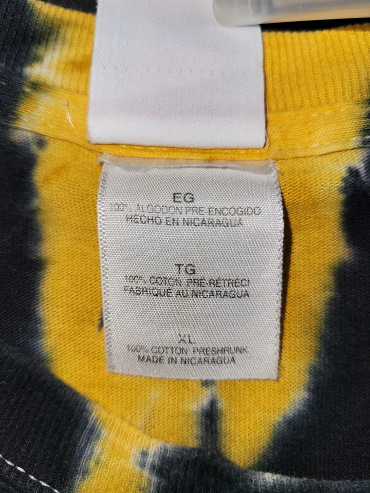 NFL Pittsburgh Steelers Camiseta Ben Roethlisberger Manga Corta Tie Dye Talla XL Foto 2 de 4