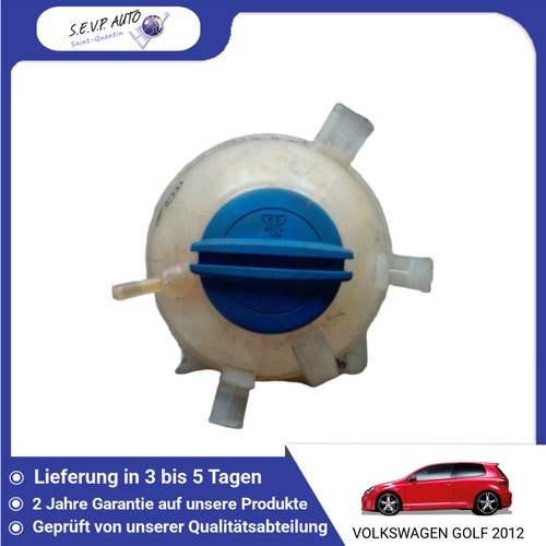 🇩🇪 KÜHLER AUSDEHNUNGSBEHÄLTER ➤ VOLKSWAGEN GOLF VI 2008- 1K0121407F ♻️