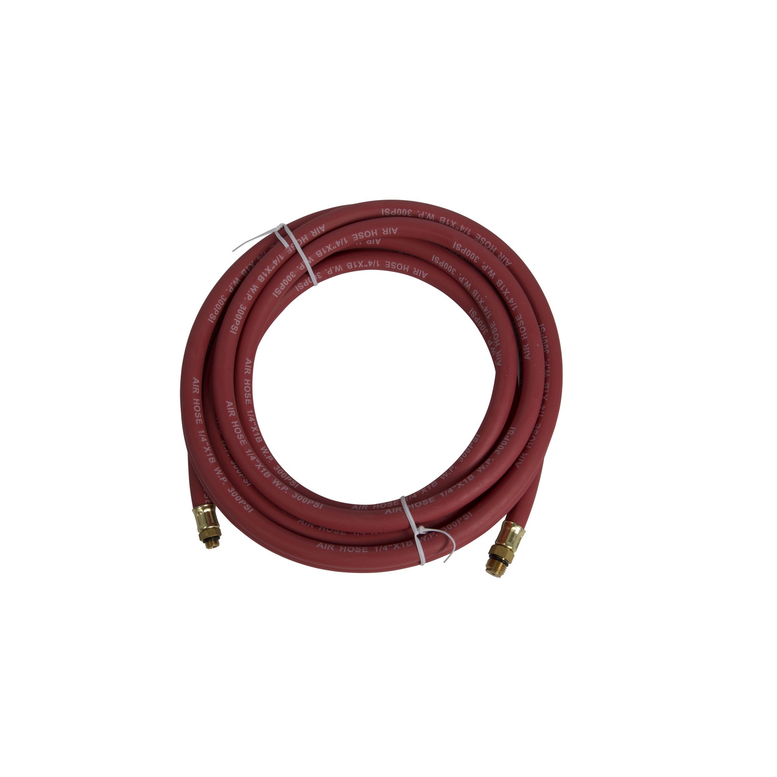 Steelman 15-ft Air Hose with 1/4-Inch NPS and 3/8-Inch -24 Brass Fittings 60038