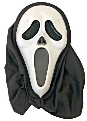 Fun World Easter Unlimited Scream Ghost Face Mask Hard Plastic Halloween 2021