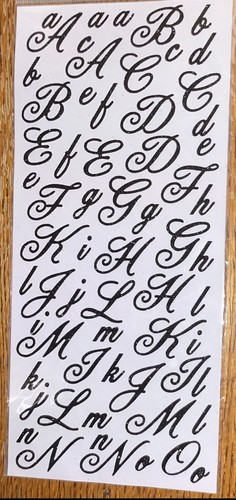 Recollections Black Glittery Alphabet Alphas Letters Numbers Scrapbook Stickers - Picture 3 of 5