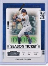 2021 Panini Contenders Season Ticket #71 Carlos Correa - Houston Astros - MINT