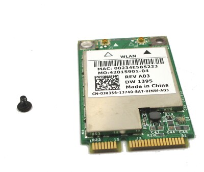 DELL INSPIRON 1420 Laptop BROADCOM BCM94312MCG WiFi PCIe Card Assembly 0JR356
