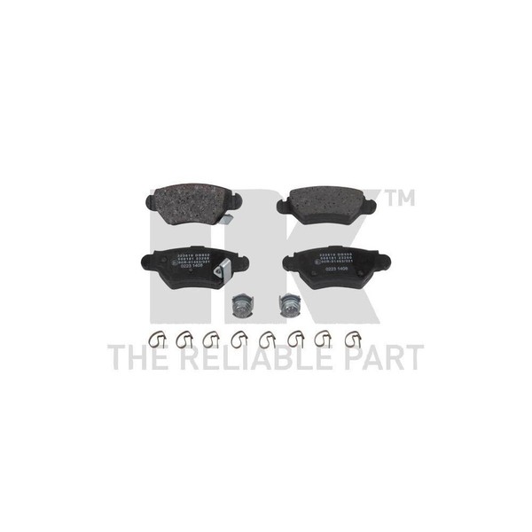 Bremsbelagsatz, Scheibenbremse NK 223619 FüR Opel Vauxhall, Hinterachse-image