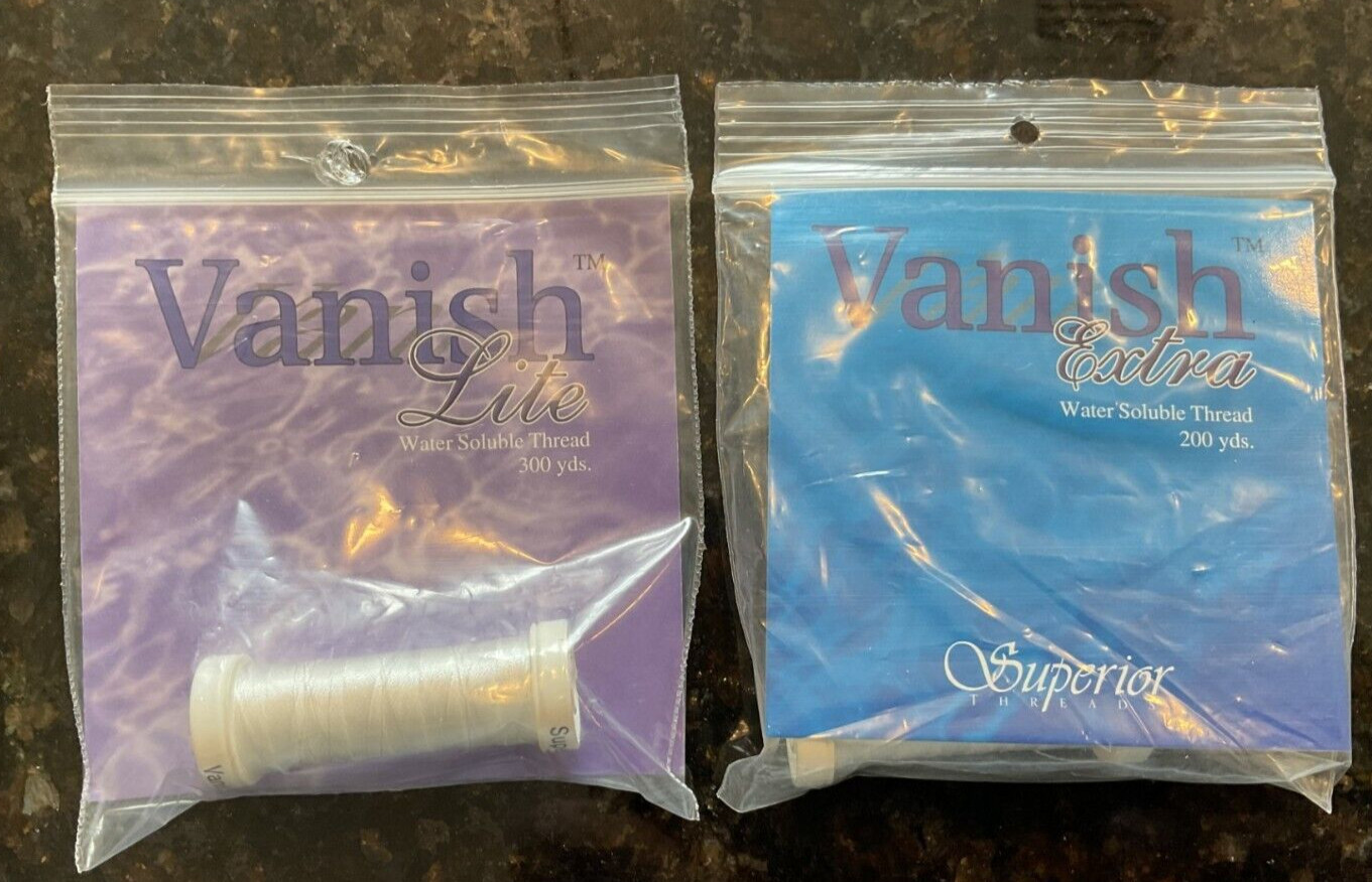 Vanish Thread SUPERIOR THREADS VANISH EXTRA & LIGHT Water Thread 200 yd Spool NEW