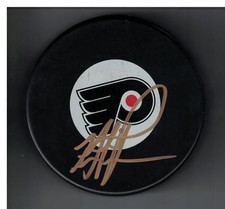 MIKE RICCI AUTOGRAPHED PHILADELPHIA FLYERS HOCKEY PUCK SIGNED 