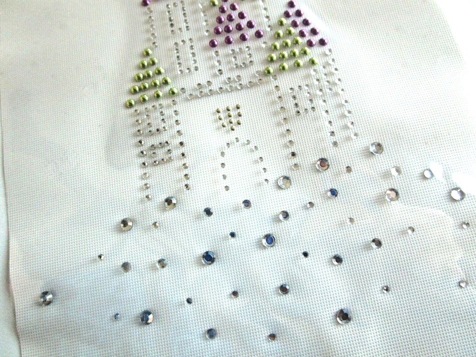 Princess Castle estrás transferencia hierro-en cristales transparentes oro rosa estrás Foto 4 de 4