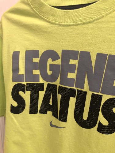Boys NIKE Brand Green "Legend Status" Graphic Tee - Short Sleeve Medium - Picture 7 of 11