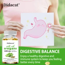 Oil of Oregano Softgels Formulated with Black Seed Oil Digestive Balance Immune