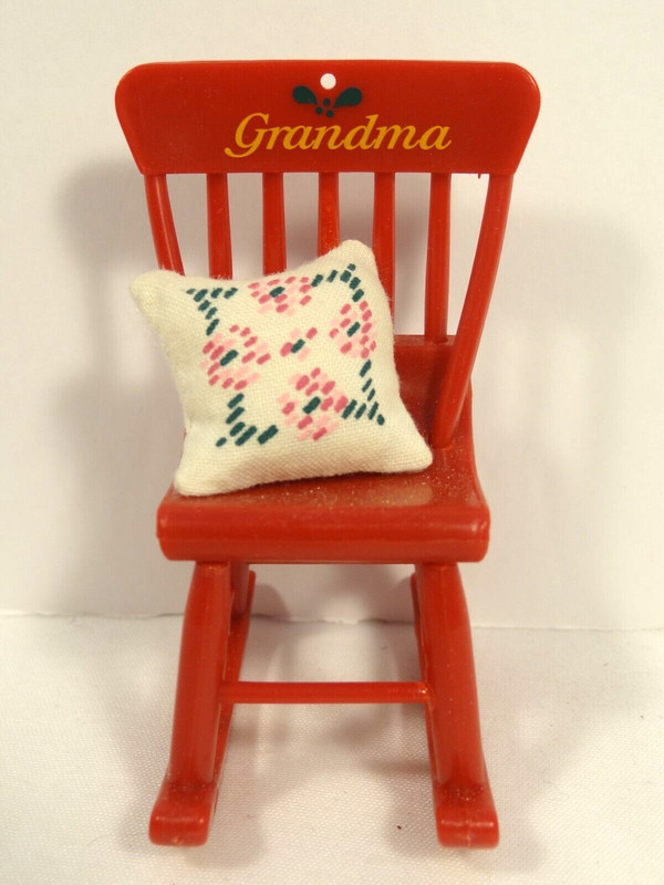 Avon Timeless Treasures Grandma Rocking Chair Christmas Ornament