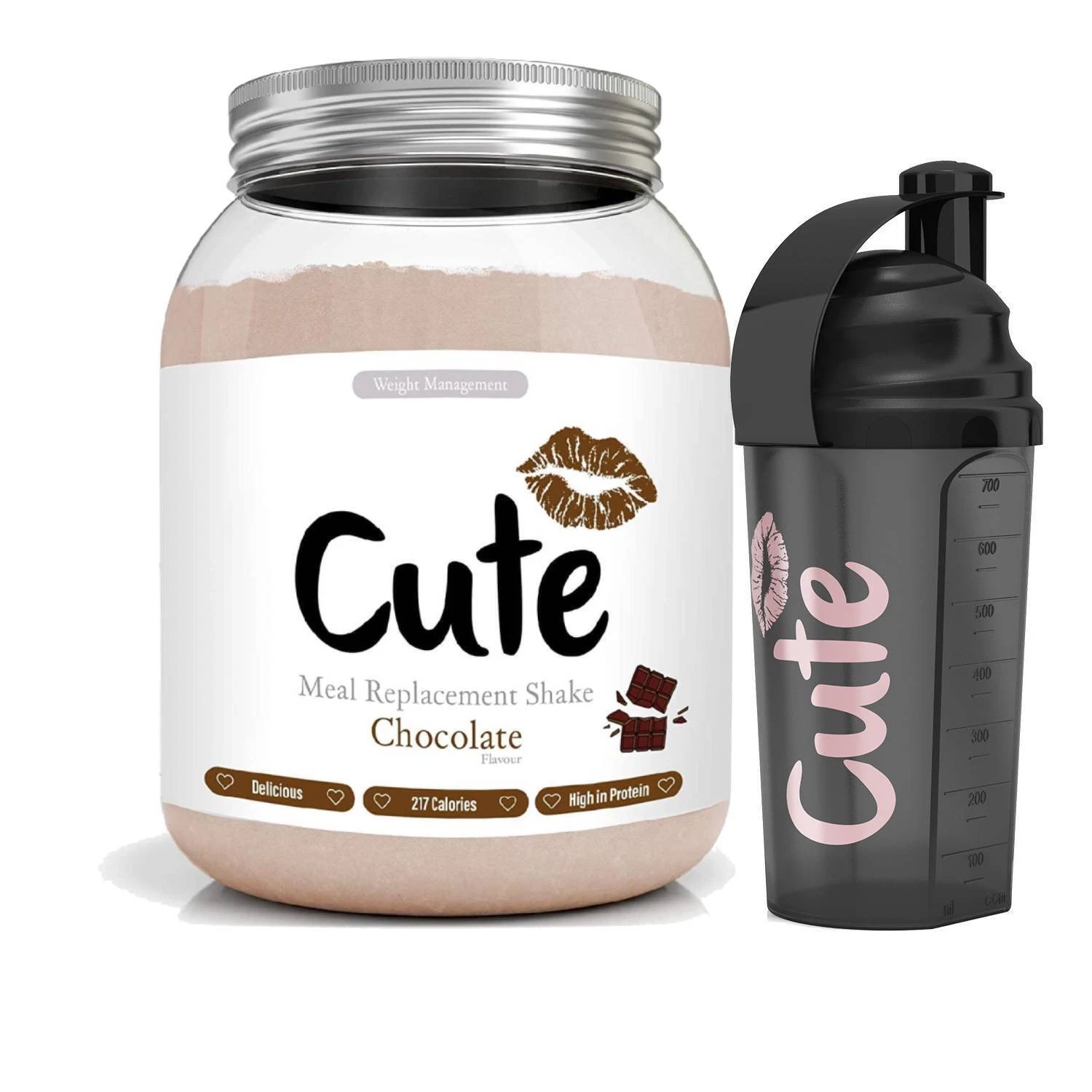 Cute Woman Meal Replacement 500g Diet Protein Slimming Shake and Black Shaker
Opens in a new window