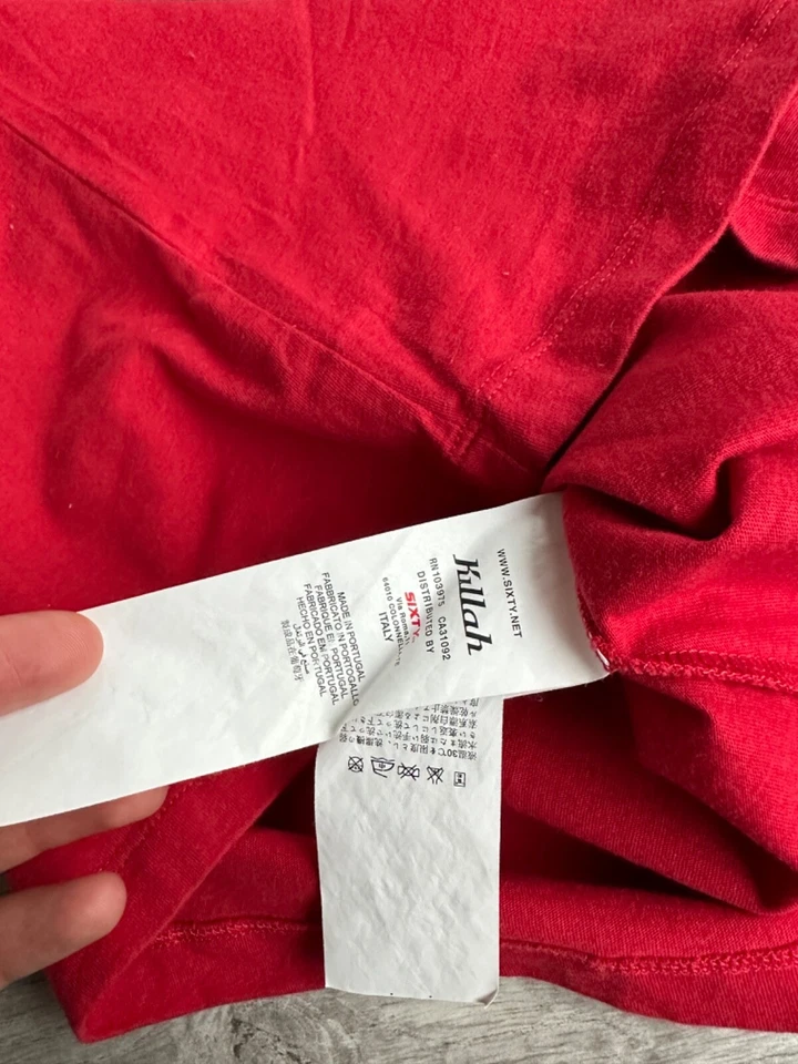 Camiseta sin mangas Killah by Miss Sixty para mujer roja estilo japonés Y2K talla: M Foto 4 de 4