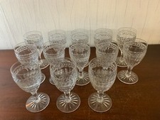8 verres à vin modèle Clovis cristal de Saint Louis Attribué / prix à la pièce
