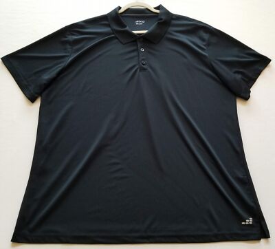BCG Polo Shirt Men’s 3XL XXXL Black Stretch Jersey Short Sleeve Activewear  Gym