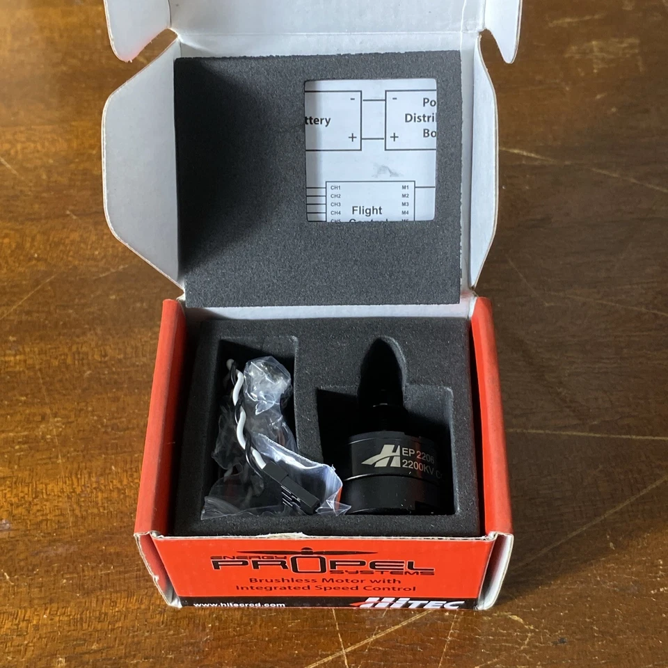 HITEC ENERGY PROPEL SYSTEMS BRUSHLESS MOTOR W/INTEGRATED SPEED CONTROL 61106 CW - Image 2 of 2