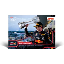 Max Verstappen Red Bull 2022 Topps Now Formula 1 F1 Card #63 World Champion