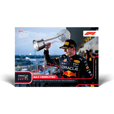 Max Verstappen Red Bull 2022 Topps Now Formula 1 F1 Card #63 World
