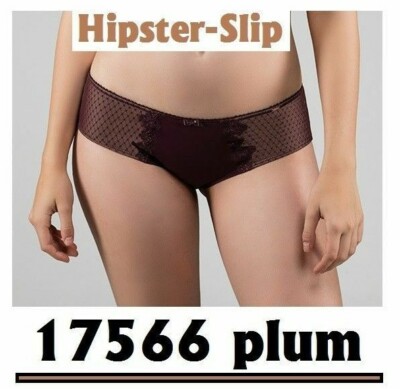     DORINA 17566 Hipster-Slips Angeline Spitze unterfüttert Farbe plum=Pflaum