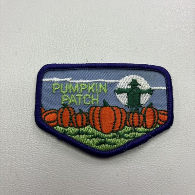 PUMPKIN PATCH Patch Scarecrow Autumn Fall Harvest Halloween Full Moon T082