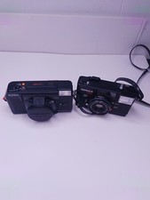 Konica C35 MF 35mm Point  Shoot Film Camera Black  Konica C35 PARTS REPAIR LOT