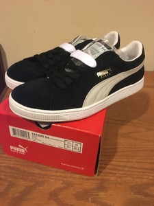 puma suede black size 5