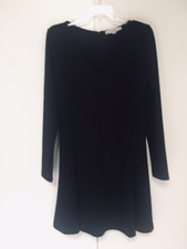 Little Black Dress Long Sleeve With V Neck The Loft Size 6