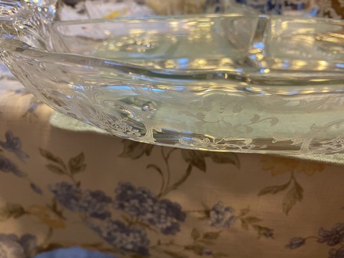 Fostoria three section glass bowl gorgeous - Picture 2 of 3