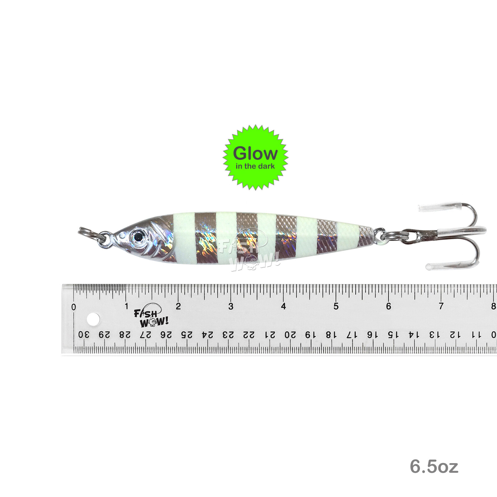 20pcs Fish WOW!® 6.5oz Mega Metal Live Baits Tolling heavy vertical jig 5-color - Image 2