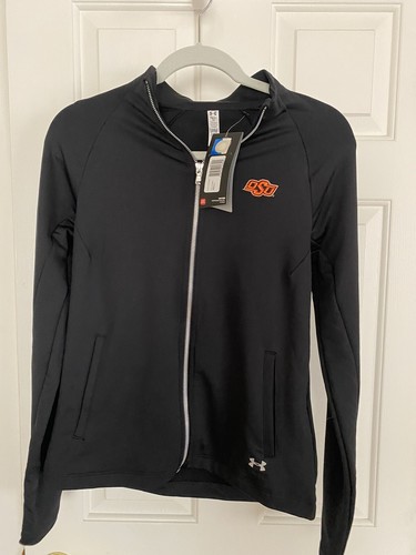 NEW UNDER ARMOUR Zip JACKET-SMALL-OKLAHOMA STATE OSU COWBOYS -NWT