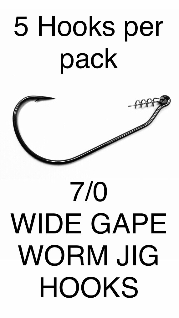 Ami Jig Ponderati 1/0 Stile Mustad/VMC, Per Plastica Morbida, 7 Pezzi Da 2g A 6g