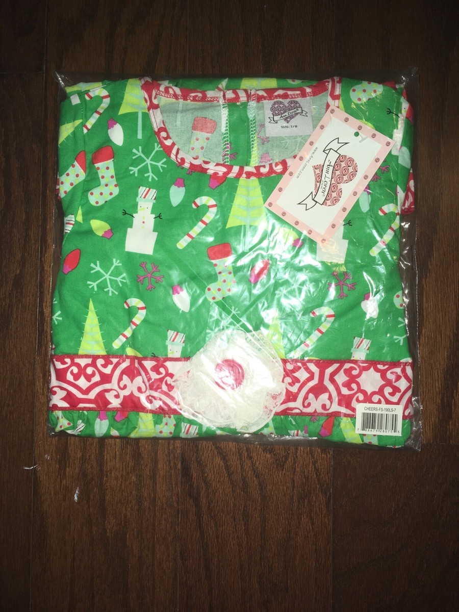 size 7/8 christmas dress Girls Red Christmas Dress, Long Sleeve, Crew Neck with Snowflakes Size 130 = 7/8