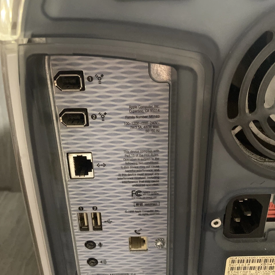 Apple PowerMac G4 Model M5183 No HDD/OS Grey RARE - Image 4 of 4