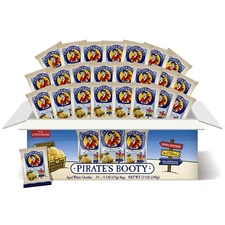 Pirate's Booty Aged White Cheddar Puffs 0.5oz Bags Pack of 24 Gluten Free Snack
