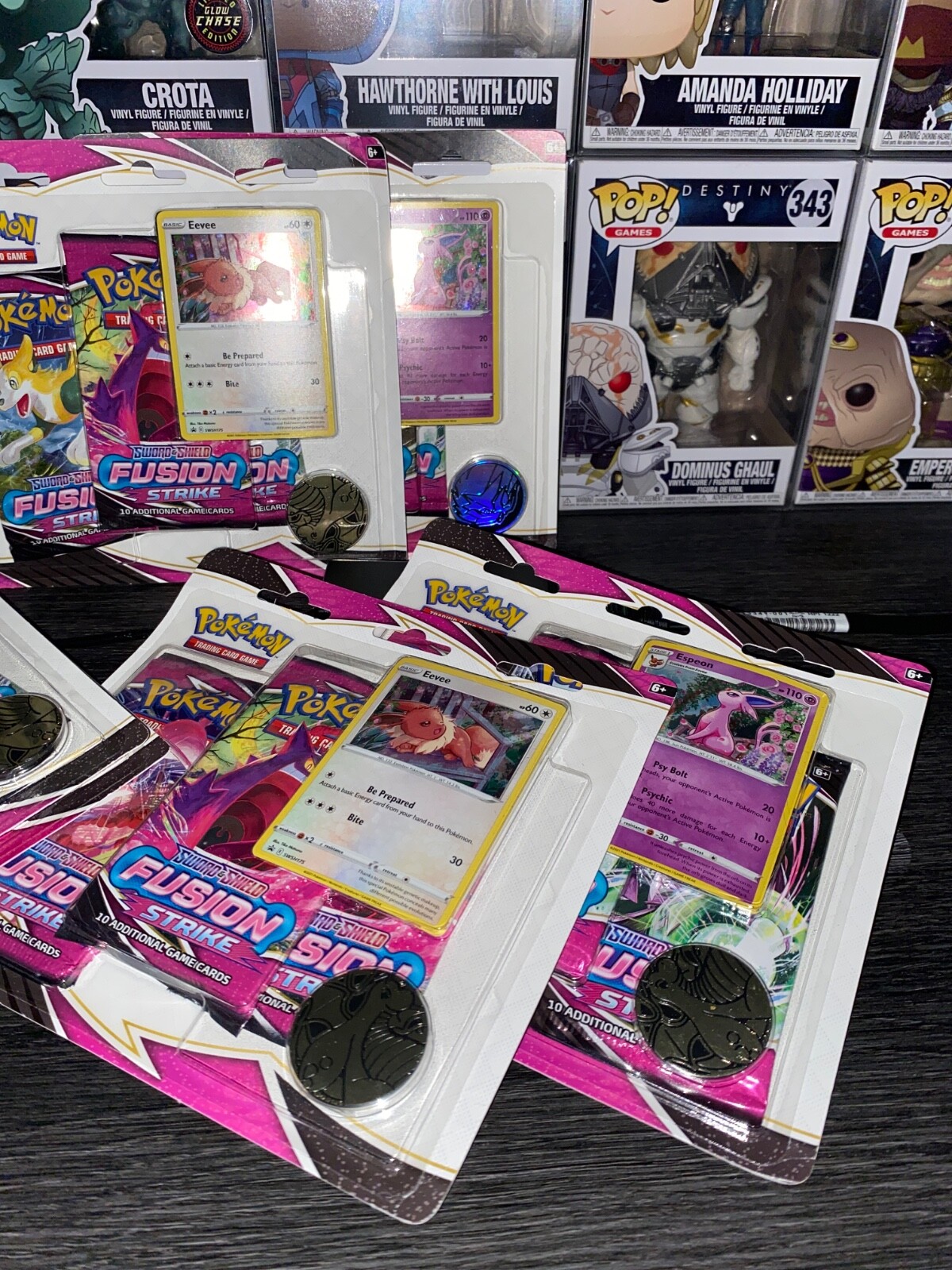 Pokémon SWSH08 Eevee and Espeon Blister Pack x1 (Factory Sealed) *SET OF 2*