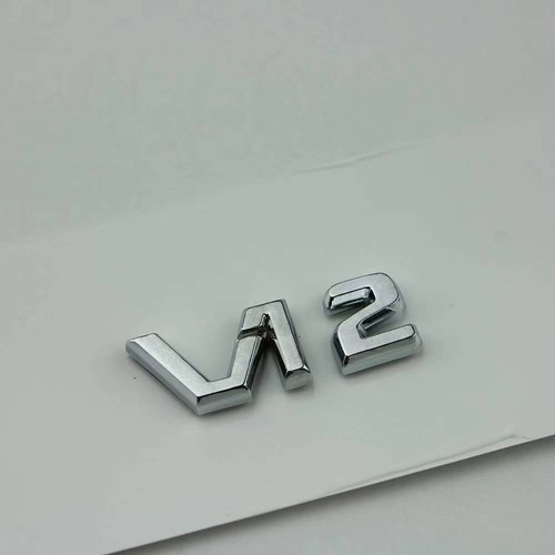 Consola central trompeta cromada "V12" emblema insignia para Mercedes Benz Maybach S - Imagen 13 de 14