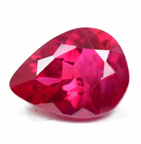 9.95Ct Flawless Extremely Rare Pink Ruby Pear Cut Certified Loose Gemstone