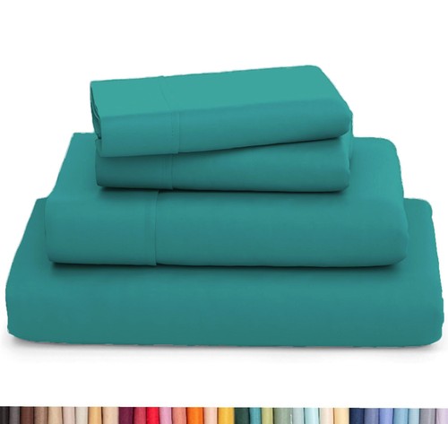 Premium Bamboo 4 Piece Sheet Set, 2200 Series, Silky Soft & Cooling - No Wrinkle - Picture 24 of 37