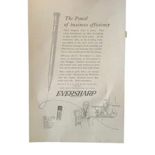 Vintage 1922 Eversharp Pencil Ad Advertisement 