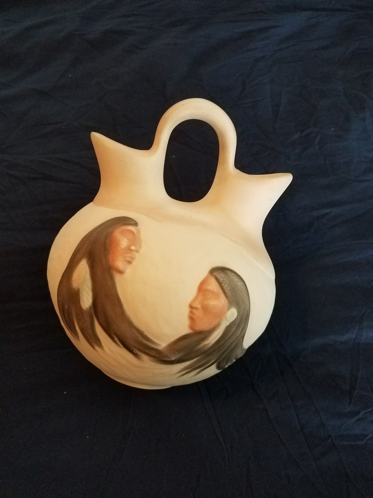 Vintage Native American Art Pottery Vase Signed Nandi Pueblo Indian Southwest eBay