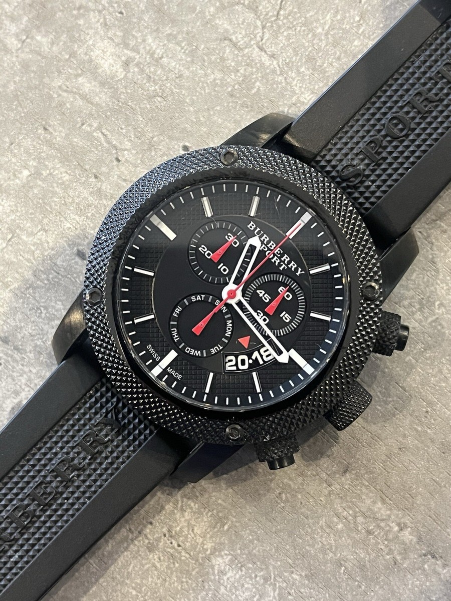 Black Reloj Burberry Sport Bu7701 Burberry Accessories Copy